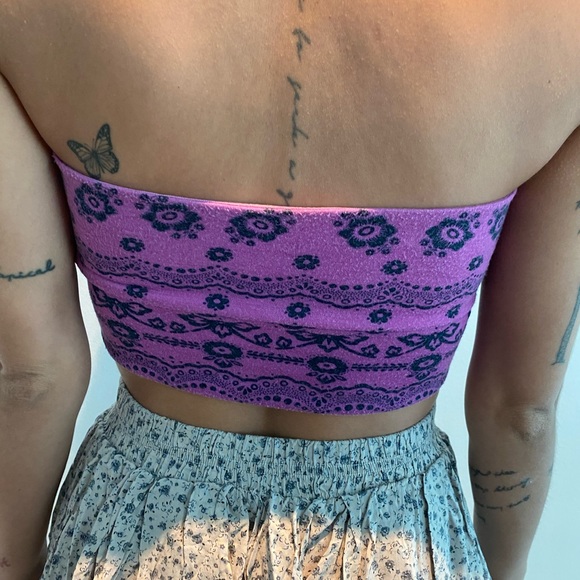 Free People purple bandeau top - Picture 2 of 5